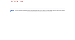 Desktop Screenshot of bionox.com